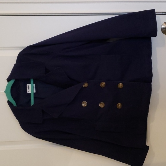 Old Navy Women's Navy Blue Cotton Pea Coat - Size XXL - Picture 1 of 11